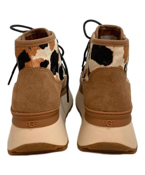 UGG（アグ）UGG (アグ) Marin Bootie Cow Print ブラウン サイズ:24.5の古着・服飾アイテム