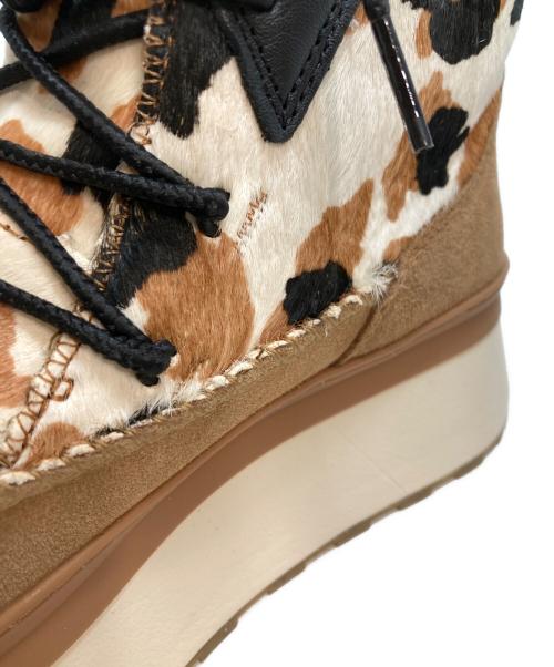 UGG（アグ）UGG (アグ) Marin Bootie Cow Print ブラウン サイズ:24.5の古着・服飾アイテム