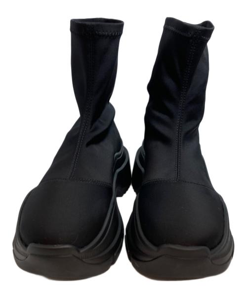 YELLO（イエロ）YELLO (イエロ) SINGLE SNEAKER SHORT BOOTS ブラック サイズ:Mの古着・服飾アイテム