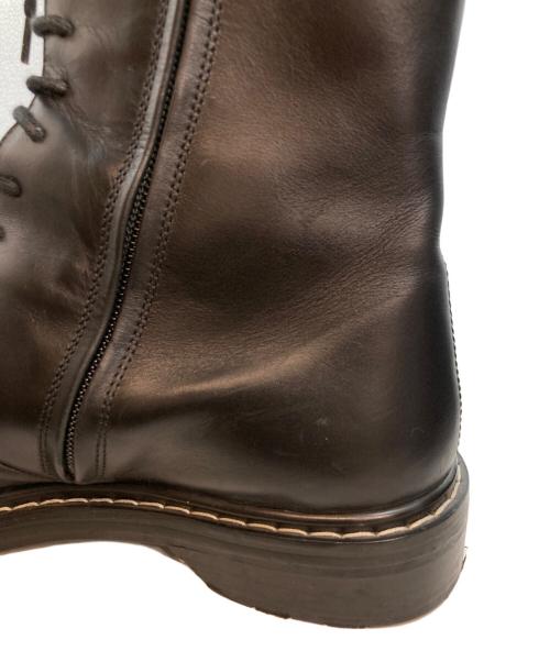 THE ROW（ザ ロウ）THE ROW (ザ ロウ) Black Fara Lace-Up Leather Combat Boots ブラック サイズ:38の古着・服飾アイテム