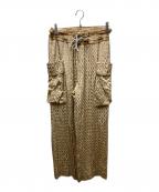 TODAYFULトゥデイフル）の古着「Waistgather Jacquard Pants」｜ベージュ