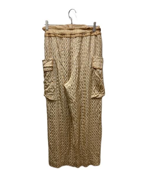TODAYFUL（トゥデイフル）TODAYFUL (トゥデイフル) Waistgather Jacquard Pants ベージュ サイズ:36の古着・服飾アイテム