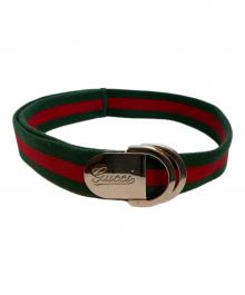 GUCCI（グッチ）の古着「シェリーラインリングベルト」｜グリーン