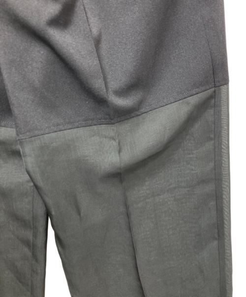 LE CIEL BLEU（ルシェルブルー）LE CIEL BLEU (ルシェルブルー) Sheer Combo Straight Pants ブラック サイズ:36の古着・服飾アイテム