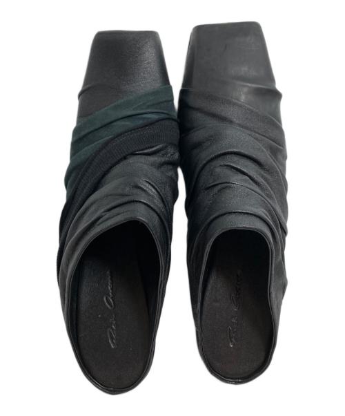RICK OWENS（リックオウエンス）RICK OWENS (リックオウエンス) スクエアトゥーパンプス ブラック サイズ:37の古着・服飾アイテム
