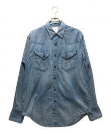 Wrangler（ラングラー）の古着「27MW デニムウエスタンシャツ　BLUE BELL 復刻　BLUE BELL 復刻　wm5027」｜インディゴ
