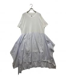 MM6 Maison Margiela（エムエムシックスメゾンマルジェラ）の古着「ドッキングワンピース」｜ホワイト
