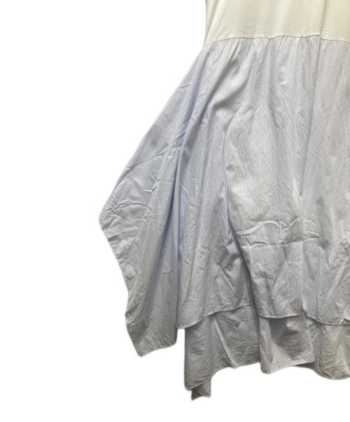 MM6 Maison Margiela（エムエムシックスメゾンマルジェラ）MM6 Maison Margiela (エムエムシックスメゾンマルジェラ) ドッキングワンピース ホワイト サイズ:Sの古着・服飾アイテム