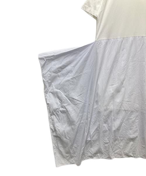 MM6 Maison Margiela（エムエムシックスメゾンマルジェラ）MM6 Maison Margiela (エムエムシックスメゾンマルジェラ) ドッキングワンピース ホワイト サイズ:Sの古着・服飾アイテム