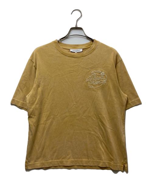 maison kitsune（メゾンキツネ）maison kitsune (メゾンキツネ) エンブロイダリーTシャツ イエロー サイズ:XXSの古着・服飾アイテム