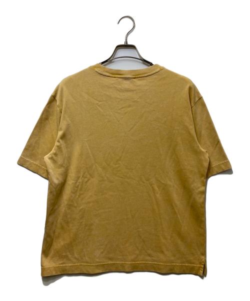 maison kitsune（メゾンキツネ）maison kitsune (メゾンキツネ) エンブロイダリーTシャツ イエロー サイズ:XXSの古着・服飾アイテム