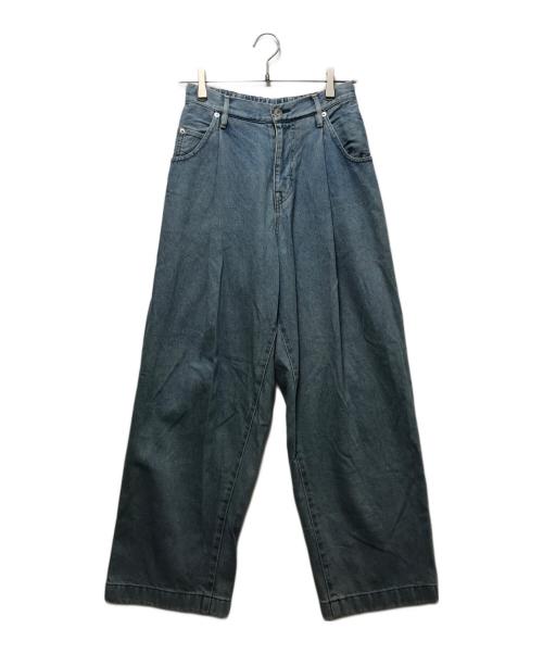 NEON SIGN（ネオンサイン）NEON SIGN (ネオンサイン) Wide denim slacks “Used” インディゴ サイズ:42の古着・服飾アイテム