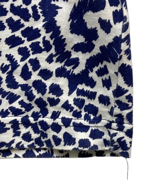 COMME des GARCONS（コムデギャルソン）COMME des GARCONS (コムデギャルソン) レオパード 切替S/Sカットソー　GQ-T015　 AD2015 ブルー サイズ:Mの古着・服飾アイテム