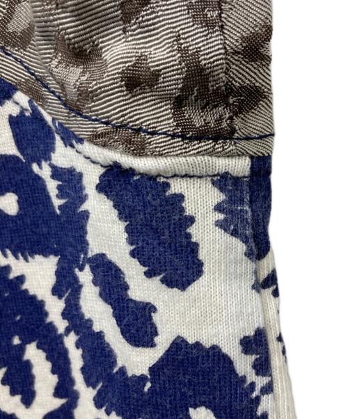 COMME des GARCONS（コムデギャルソン）COMME des GARCONS (コムデギャルソン) レオパード 切替S/Sカットソー　GQ-T015　 AD2015 ブルー サイズ:Mの古着・服飾アイテム