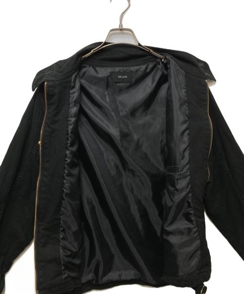 DELUXE（デラックス）DELUXE (デラックス) D-4 ジップジャケット ブラック サイズ:SIZE Lの古着・服飾アイテム