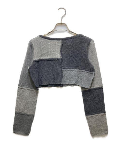 MALION VINTAGE（マリオンヴィンテージ）MALION vintage (マリオンヴィンテージ) ニットカーディガン グレー サイズ:FREEの古着・服飾アイテム