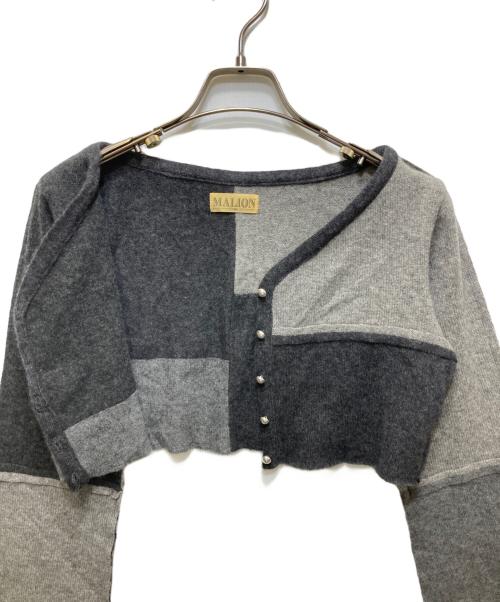MALION VINTAGE（マリオンヴィンテージ）MALION vintage (マリオンヴィンテージ) ニットカーディガン グレー サイズ:FREEの古着・服飾アイテム