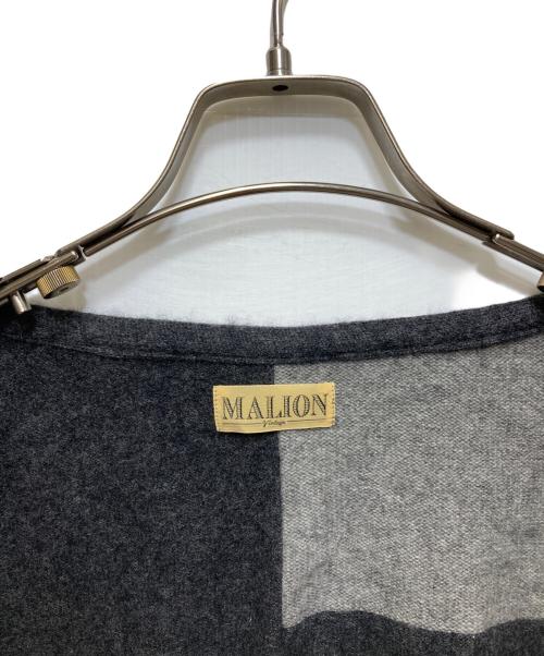 MALION VINTAGE（マリオンヴィンテージ）MALION vintage (マリオンヴィンテージ) ニットカーディガン グレー サイズ:FREEの古着・服飾アイテム