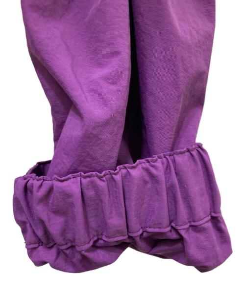 SOFTHYPHEN（ソフトハイフン）SOFTHYPHEN (ソフトハイフン) オフショルダージャケット/OPEN SHOULDER NYLON SWING TOP パープル サイズ:03の古着・服飾アイテム