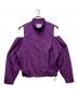 SOFTHYPHEN（ソフトハイフン）の古着「オフショルダージャケット/OPEN SHOULDER NYLON SWING TOP」｜パープル
