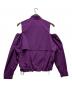 SOFTHYPHEN (ソフトハイフン) オフショルダージャケット/OPEN SHOULDER NYLON SWING TOP パープル サイズ:03：8000円