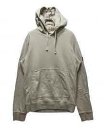 STONE ISLAND（ストーンアイランド）の古着「18SS Classic Hooded Sweatshirt（クラシック フーデッド スウェットシャツ）/ ワッペン付コットンスウェットプルオーバーパーカー　681562840 」｜ベージュ