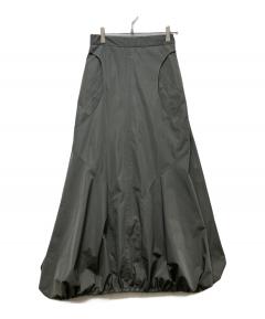 中古・古着通販】ENFOLD (エンフォルド) CURVE PARTS SKIRT ブラック