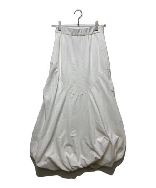 UN3D.（アンスリード）UN3D. (アンスリード) CURVE BALLOON SK ホワイト サイズ:SIZE 38の古着・服飾アイテム