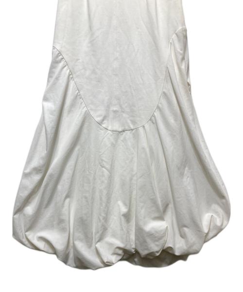 UN3D.（アンスリード）UN3D. (アンスリード) CURVE BALLOON SK ホワイト サイズ:SIZE 38の古着・服飾アイテム