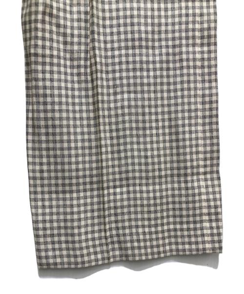 theory（セオリー）theory (セオリー) Linear Check Straight Trouse/リニアチェックストレートパンツ 01-5106411-161-702 ベージュ サイズ:2の古着・服飾アイテム