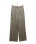 theory（セオリー）の古着「Linear Check Straight Trouse/リニアチェックストレートパンツ 01-5106411-161-702」｜ベージュ