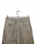 中古・古着 theory (セオリー) Linear Check Straight Trouse/リニアチェックストレートパンツ 01-5106411-161-702 ベージュ サイズ:2：6000円