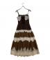 HER LIP TO (ハーリップトゥ) Isa Tiered Lace Cami Dress/アイエスエーティアードレースキャミドレス ブラウン サイズ:M：16000円