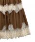 中古・古着 HER LIP TO (ハーリップトゥ) Isa Tiered Lace Cami Dress/アイエスエーティアードレースキャミドレス ブラウン サイズ:M：16000円