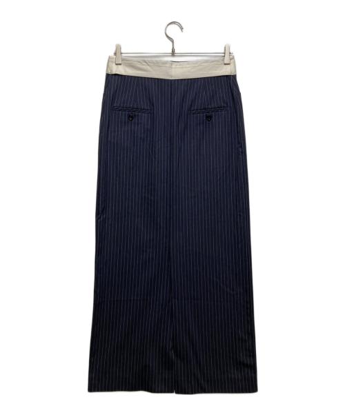 gajess（ガジェス）gajess (ガジェス) Taylor Pencil Skirt/テイラーペンシルスカート GJ-24SS-SK01 ネイビー サイズ:38の古着・服飾アイテム