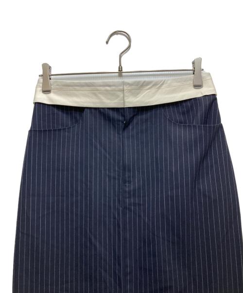 gajess（ガジェス）gajess (ガジェス) Taylor Pencil Skirt/テイラーペンシルスカート GJ-24SS-SK01 ネイビー サイズ:38の古着・服飾アイテム