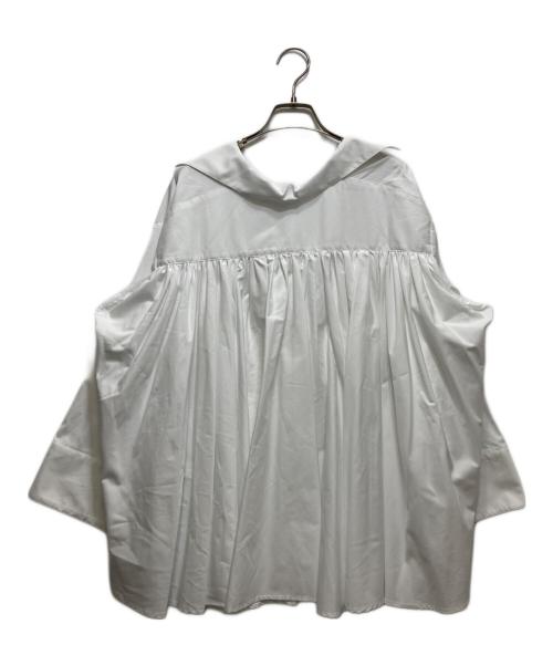 ALORS（アロー）aLORS (アロー) Geraldine/ジェラルディン ギャザーブラウス ホワイト サイズ:1の古着・服飾アイテム