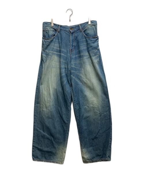 kolor/BEACON（カラービーコン）kolor/BEACON (カラービーコン) ウォッシュドワイドデニムパンツ インディゴ サイズ:２の古着・服飾アイテム