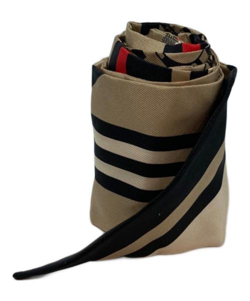 BURBERRY LONDON（バーバリーロンドン）BURBERRY LONDON (バーバリーロンドン) ノバチェックシルクモンタージュスカーフ ベージュの古着・服飾アイテム