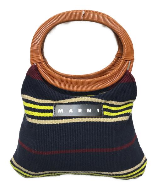 MARNI MARKET（マルニ マーケット）MARNI MARKET (マルニ マーケット) ボートバッグ ネイビーの古着・服飾アイテム