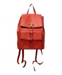 CELINE（セリーヌ）の古着「ターンロックバックパック」｜レッド