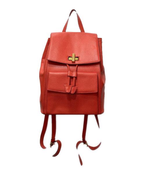 CELINE（セリーヌ）CELINE (セリーヌ) ターンロックバックパック レッドの古着・服飾アイテム
