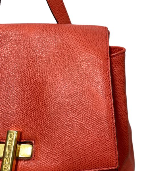CELINE（セリーヌ）CELINE (セリーヌ) ターンロックバックパック レッドの古着・服飾アイテム