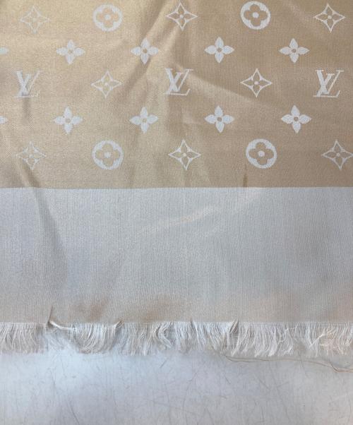 LOUIS VUITTON（ルイ ヴィトン）LOUIS VUITTON (ルイ ヴィトン) シルクスカーフ ベージュの古着・服飾アイテム