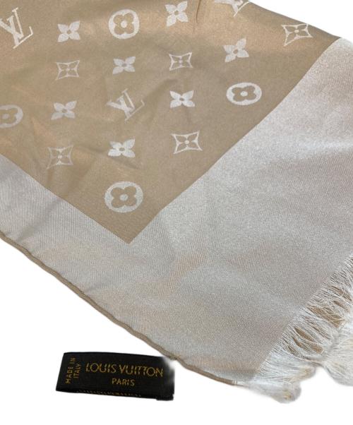 LOUIS VUITTON（ルイ ヴィトン）LOUIS VUITTON (ルイ ヴィトン) シルクスカーフ ベージュの古着・服飾アイテム