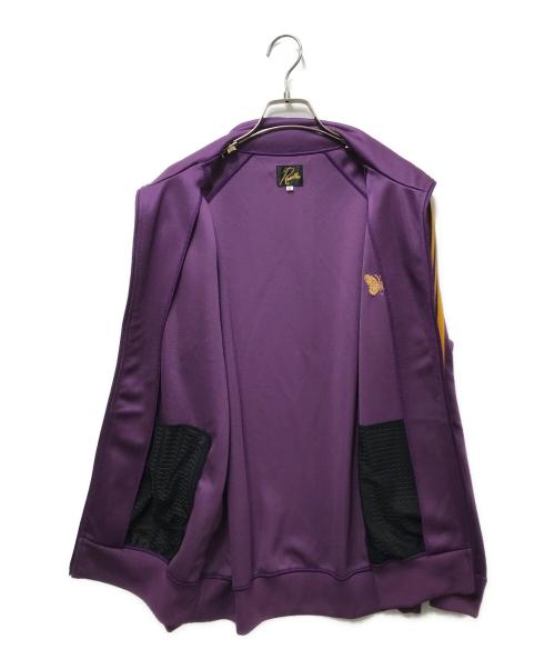 Needles（ニードルズ）Needles (ニードルズ) Track Jacket-Poly Smooth パープル×イエロー サイズ:Lの古着・服飾アイテム