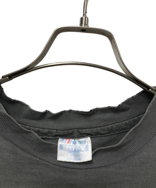 Hanes（ヘインズ）Hanes (ヘインズ) 80's EASY RIDER SKULL Tee（イージー ライダース スカル）/ USA製 シングルステッチ グレー サイズ:Lの古着・服飾アイテム