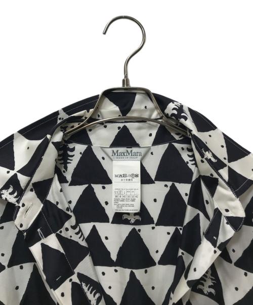 MaxMara（マックスマーラ）MaxMara (マックスマーラ) シルクシャツワンピース ブラック サイズ:42の古着・服飾アイテム