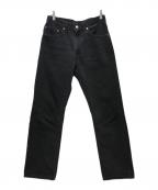 LEVI'Sリーバイス）の古着「90's 505 後染め ブラックデニムパンツ 00505-0260 / 90年代 USA製 ボタン裏554」｜ブラック
