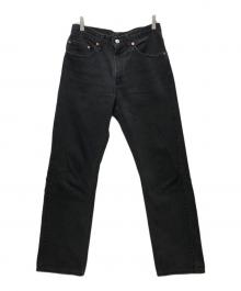 LEVI'S（リーバイス）の古着「90's 505 後染め ブラックデニムパンツ 00505-0260 / 90年代 USA製 ボタン裏554」｜ブラック
